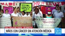Padres de niños con cáncer protestan porque Cafesalud suspendió tratamientos