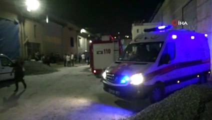 Demir doğrama atölyesinde oksijen tüpü patladı