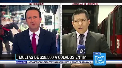Con agentes encubiertos imponen multas a colados en Transmilenio