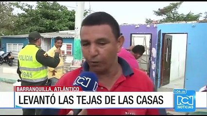 Son 36 las casas afectadas por el vendaval en Barranquilla