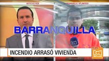 Corto circuito provocó incendio en una vivienda de Barranquilla