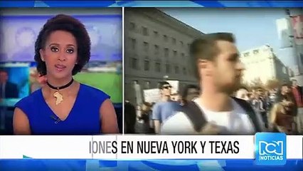 Ciudadanos de diferentes estados continúan protestando contra el magnate Donald Trump