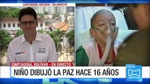 El dibujo de un niño hace 16 años pidiendo la paz entre el Gobierno y las Farc