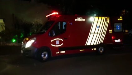 Homem é socorrido na Rua Nereu Ramos, no Centro
