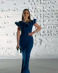 درة بفستان من تصميم زينة زكي