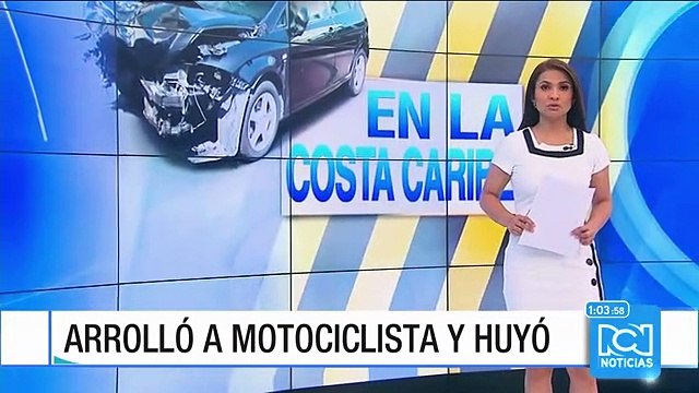 Conductor de camioneta dejó mal herido a un motociclista y huyó del lugar