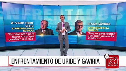 Nuevo enfrentamiento entre expresidentes Uribe y Gaviria