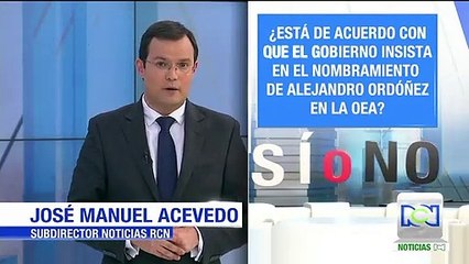 ¿Cree que el gobierno debería insistir en nombrar a Alejandro Ordóñez como embajador ante la OEA?