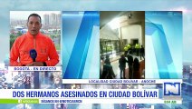 Delincuentes robaron y asesinaron a dos hermanos en Ciudad Bolívar, sur de Bogotá