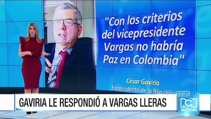 Expresidente Gaviria: si Vargas Lleras fuera presidente no habría paz