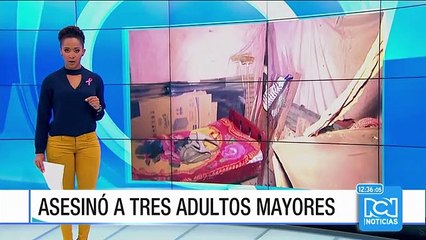 Un hombre asesinó a machete a tres adultos mayores