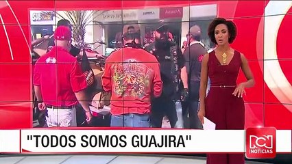 Motociclistas entregaron cerca de cinco toneladas de alimentos en La Guajira