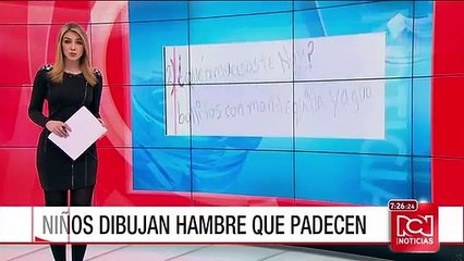 Dibujos y respuestas de niños en Venezuela evidencian la escasez de alimentos