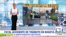 Accidente de tránsito en Bogotá dejó a cuatro personas heridas y a una persona muerta