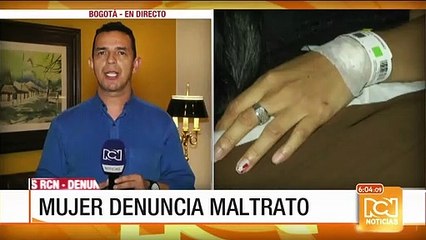 Mujer acusa a su esposo, un patrullero de la Policía, de propinarle una golpiza