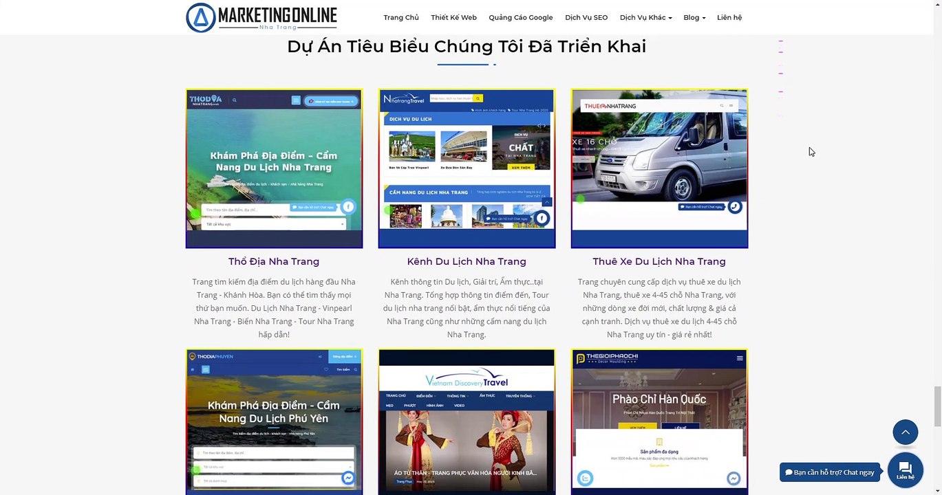 video demo website marketingonlinenhatrang