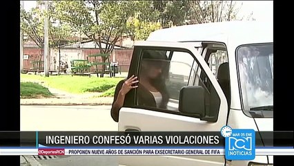 Ingeniero confesó haber cometido varias violaciones en Bogotá