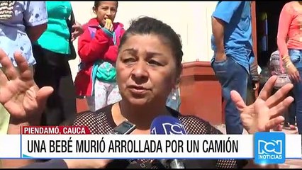 Bebé de 14 meses falleció tras choque de un camión contra una iglesia en Piendamó, Cauca