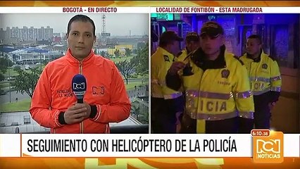Halcón de la Policía ayudó en la captura de delincuentes en Bogotá