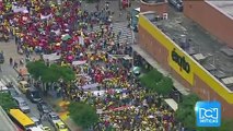 Cientos de personas salieron a las calles de Medellín para unirse a la marcha del 1 de abril