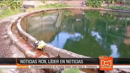 Tradicional tanque de agua en Bogotá sufre los rigores del fenómeno del Niño
