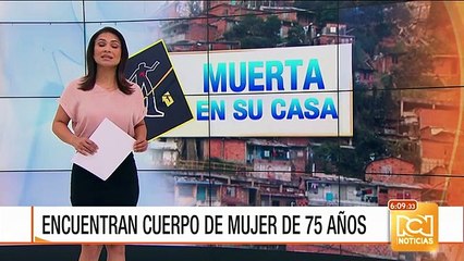 Hallan en una vivienda de Medellín el cuerpo de una mujer de 75 años