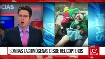 Con bombas de gas lanzadas desde helicópteros, dispersaron marcha opositora en Caracas