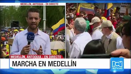 Expresidente Uribe participó de las marchas del 1 de abril