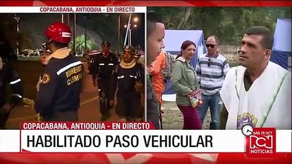 Autoridades suspendieron labores de búsqueda y rescate en derrumbe de la vía Medellín - Bogotá