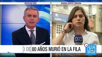 Hombre murió en Bogotá mientras hacía fila en la EPS