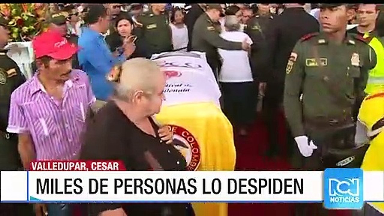 Miles de personas despiden a Martín Elías en Valledupar