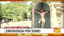 Sismos causaron fisuras en la iglesia de Colombia, Huila