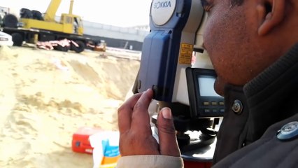 5. How to Set Sokkia Total Station with Resection method or How to get ready Sokkia Total Station before layout with Resection in Urdu_& Hindi