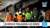 En un avión Hércules transportan a heridos de la tragedia en Mocoa