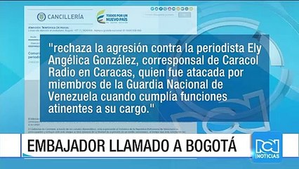 Cancillería rechazó agresión a periodista de Caracol Radio en Venezuela