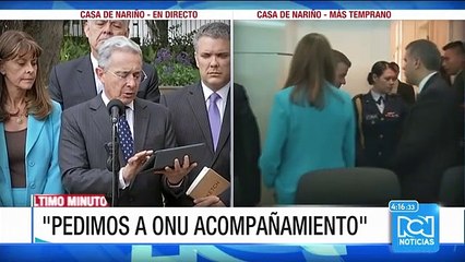 Álvaro Uribe: "Haremos de nuestra parte todo el esfuerzo para llegar a un buen consenso"