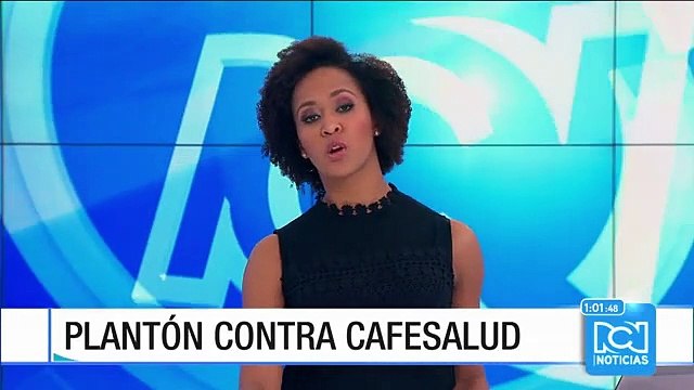 Afiliados a Cafesalud en Barranquilla realizan un plantón para exigir un mejor servicio