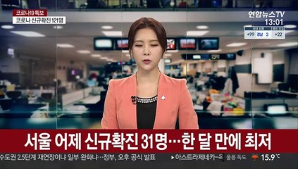 서울 어제 신규확진 31명…한 달 만에 최저