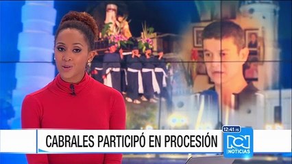 El recién liberado Ramón Cabrales participa con fervor de la Semana Santa
