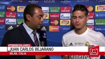 "Somos justos campeones": James Rodríguez tras el triunfo en la Champions
