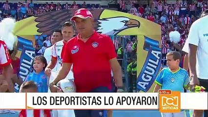 Deportistas como el 'Pibe' también acompañaron a 'Jero' en su deseo de superar el cáncer