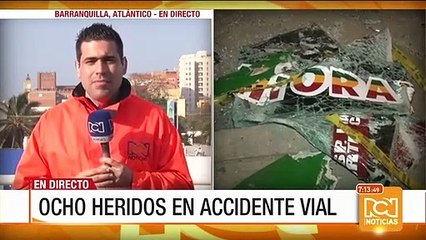 Accidente de tránsito dejó 8 heridos en Barranquilla