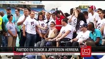 Realizaron partido de fútbol en homenaje a Jefferson Herrera