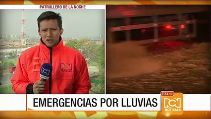 Emergencias por lluvias al sur de Bogotá