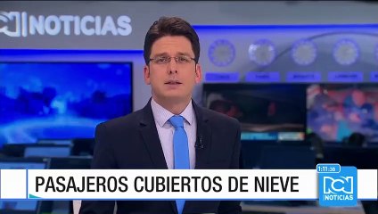 La sorprendente avalancha de nieve de un tren contra los pasajeros de una estación en Nueva York