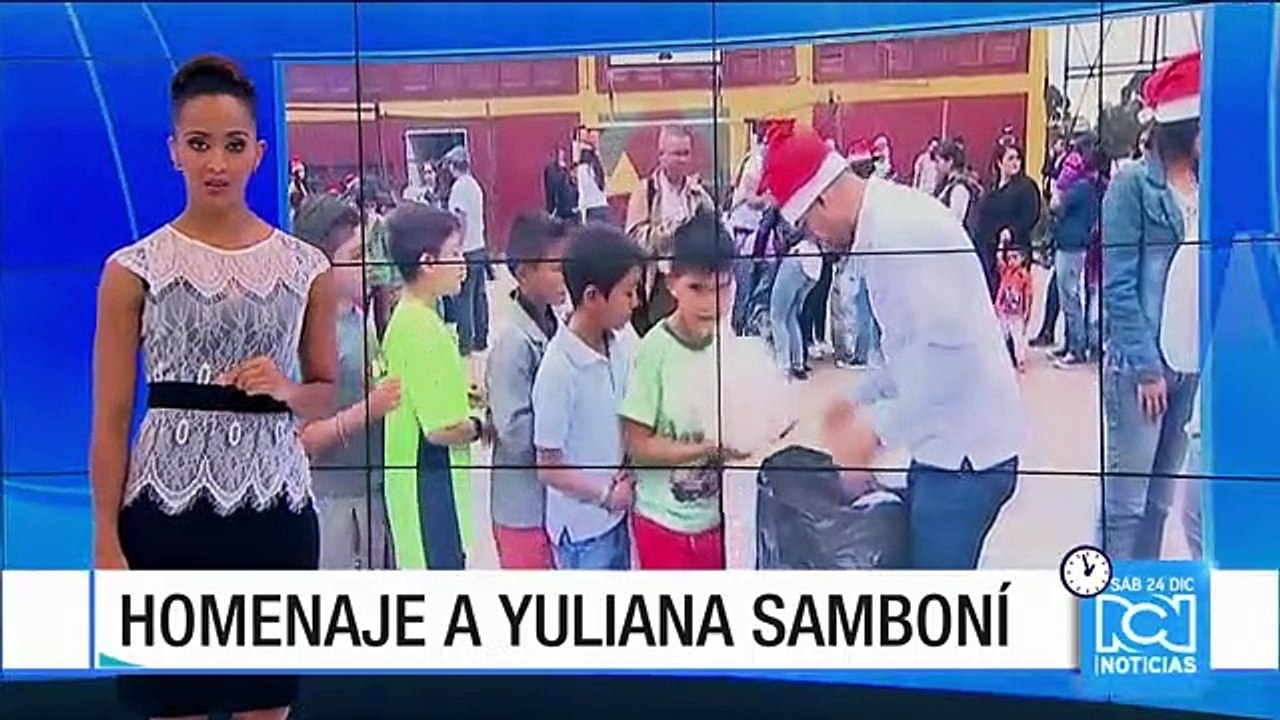 Vecinos del barrio Bosque Calderón rindieron un homenaje a Yuliana Samboní