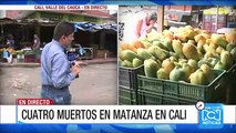 Cuatro muertos dejó balacera en plaza de mercado en Cali