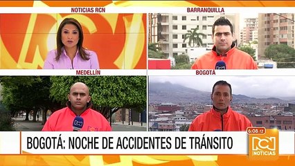 Seis personas heridas en accidentes de tránsito en Bogotá