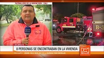 Ocho personas se salvaron de morir en grave incendio en el suroriente de Cali