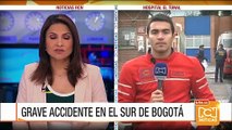 Cuatro personas heridas en grave accidente en el sur de Bogotá